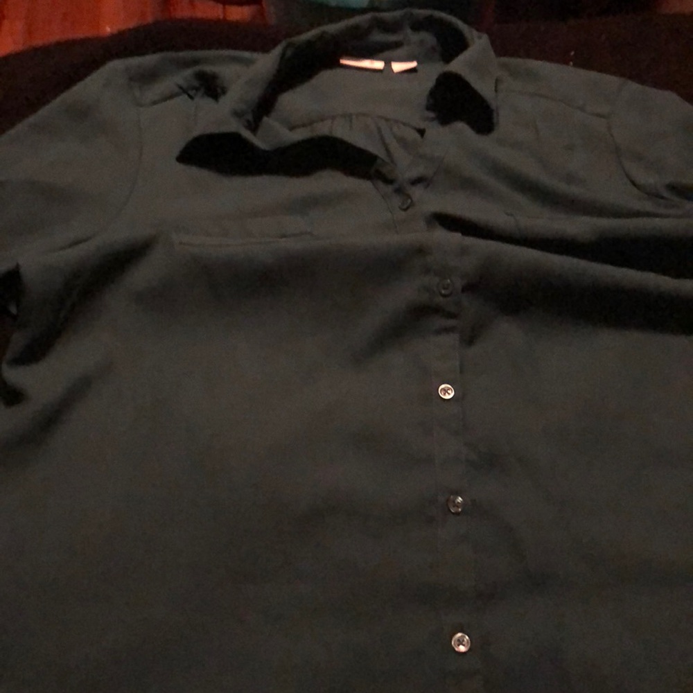 Winter green blouse